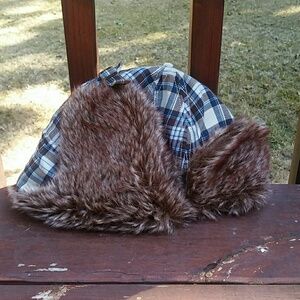 Winter Hat [Plaid & Fur] Hat By Concept One Accessories
